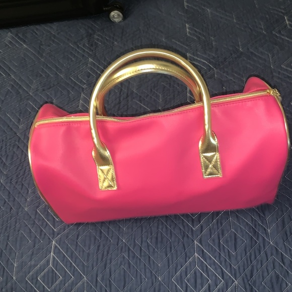 Juicy couture gym bag / travel tote - pink and silver - Picture 3 of 9
